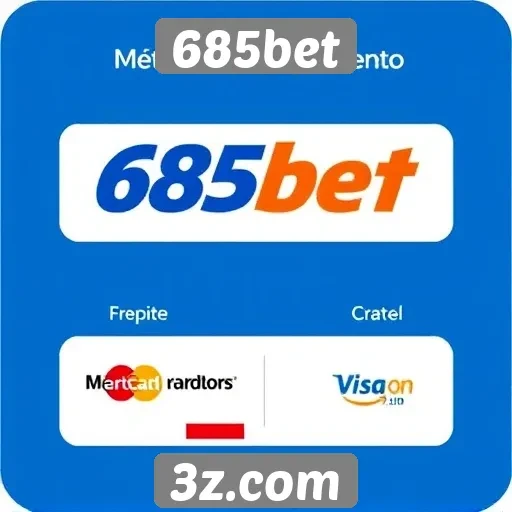 Métodos de pagamento aceitos no 685bet